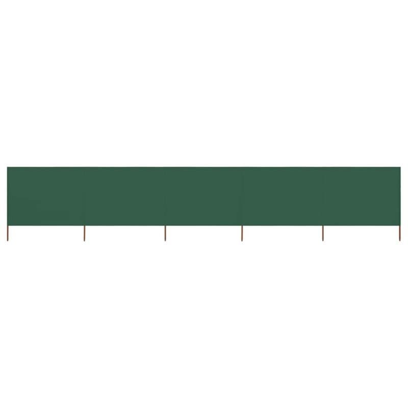 vidaXL Paravent en Tissu 5 Panneaux 600x80cm Vert
