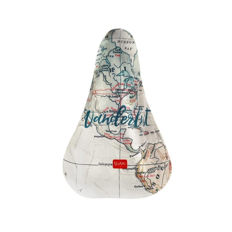 Housse de Selle Imperméable pour Vélo - Thème Voyage