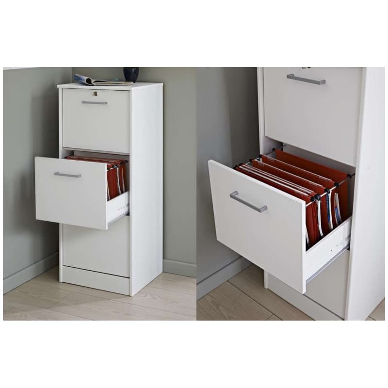 Meuble rangement classeur - coloris noyer -