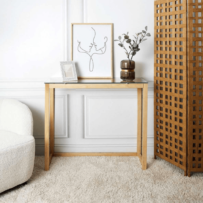 Console en verre