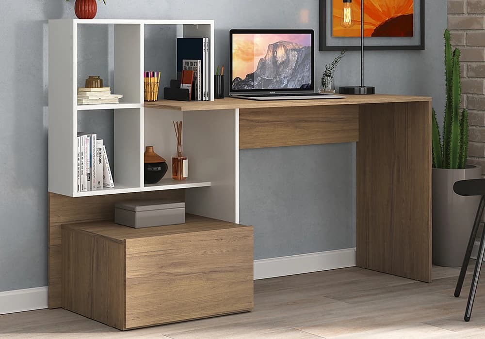 Bureau Étagères avec Tiroir