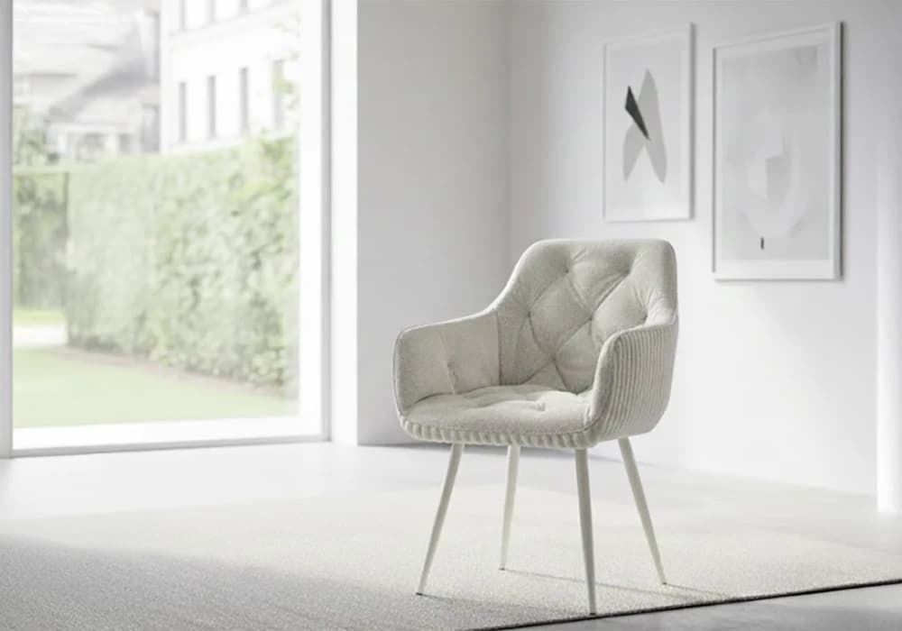 Lot de 6 Chaises LINEA Beige